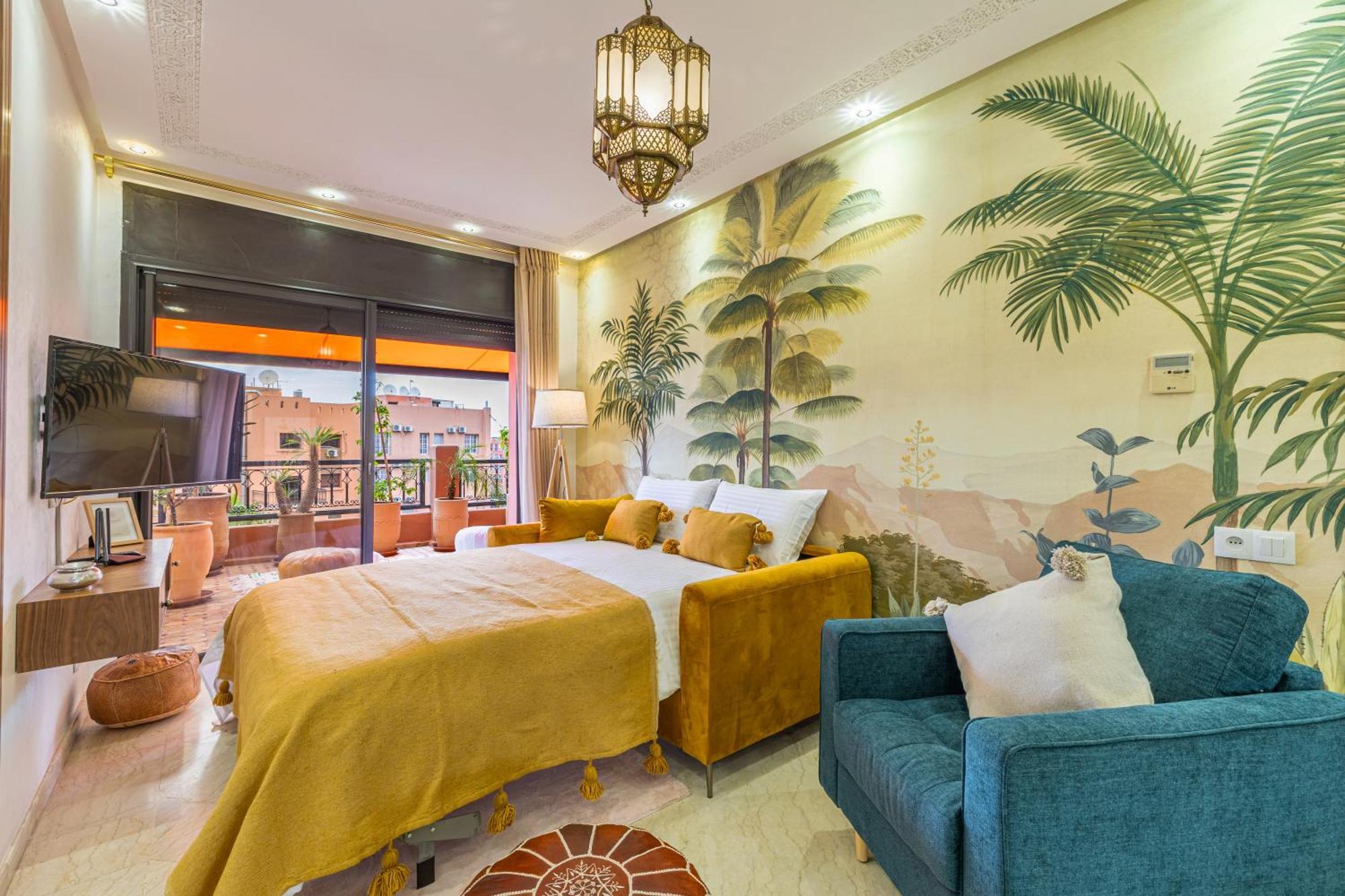 Le Jasmin - Appartement Authentique A Gueliz มาร์ราเกช ภายนอก รูปภาพ