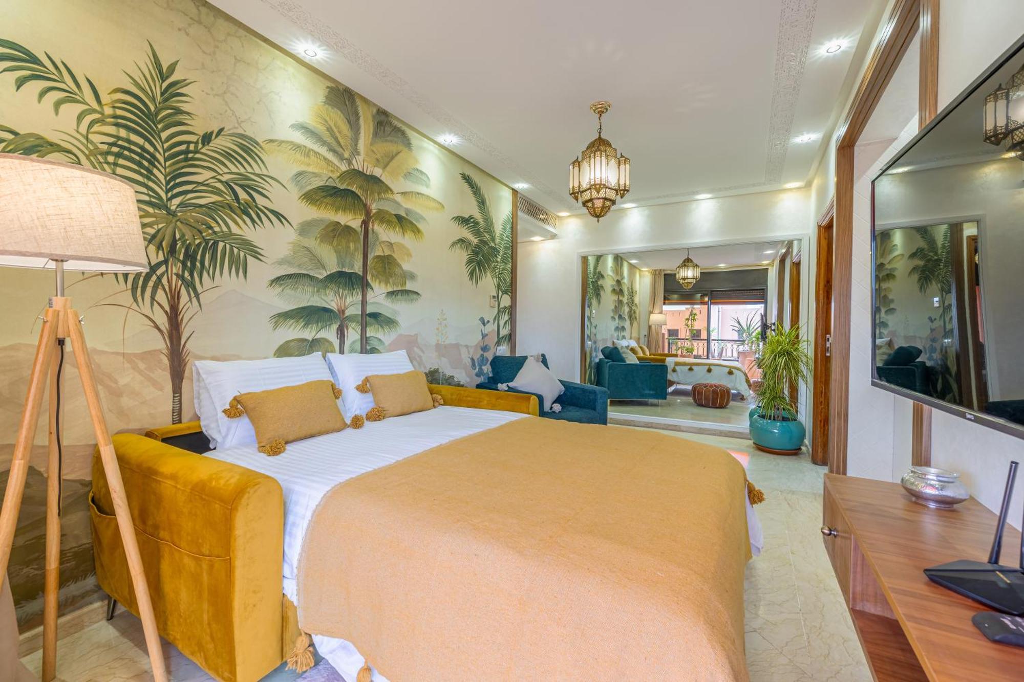 Le Jasmin - Appartement Authentique A Gueliz มาร์ราเกช ภายนอก รูปภาพ
