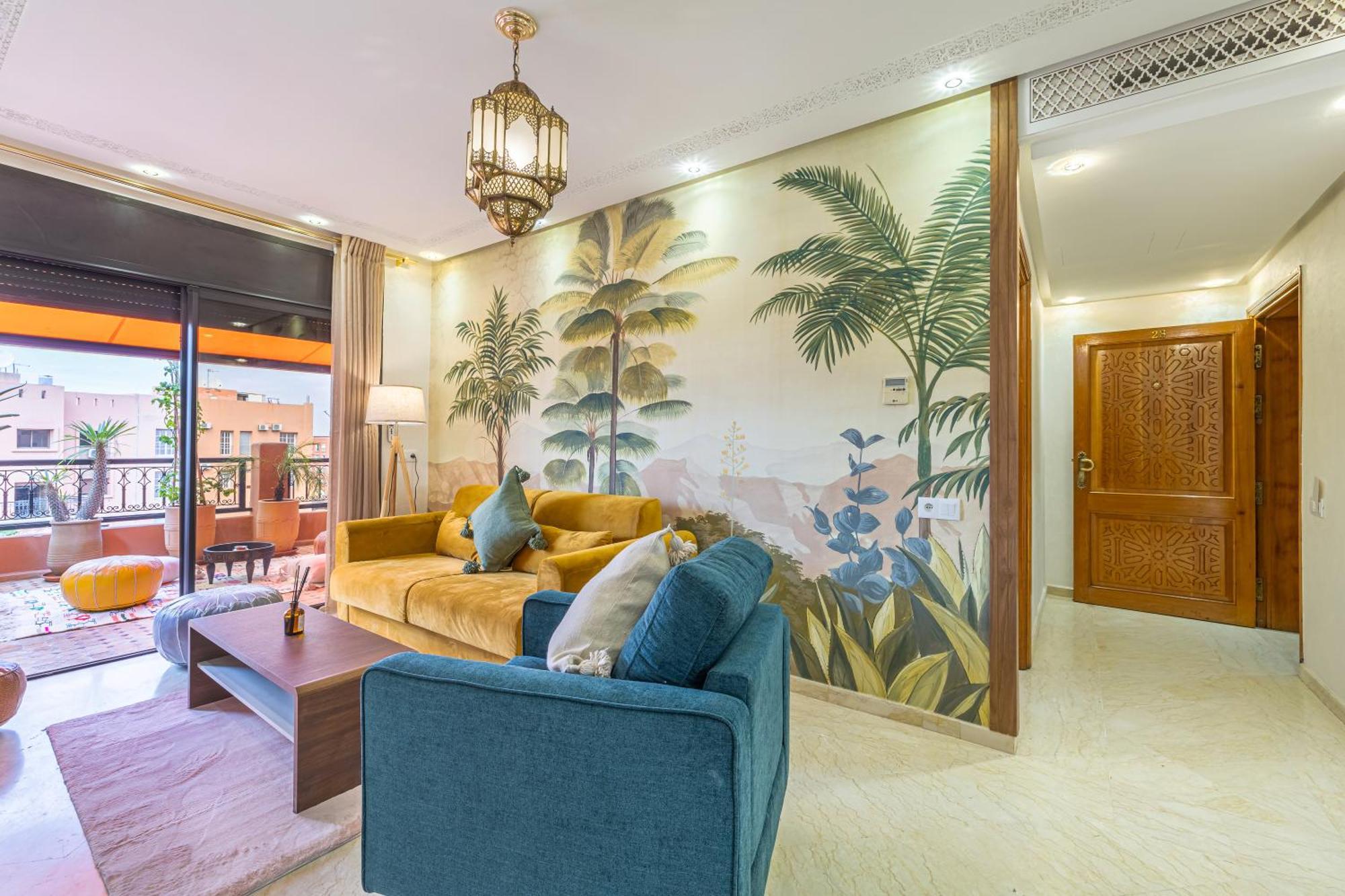 Le Jasmin - Appartement Authentique A Gueliz มาร์ราเกช ภายนอก รูปภาพ