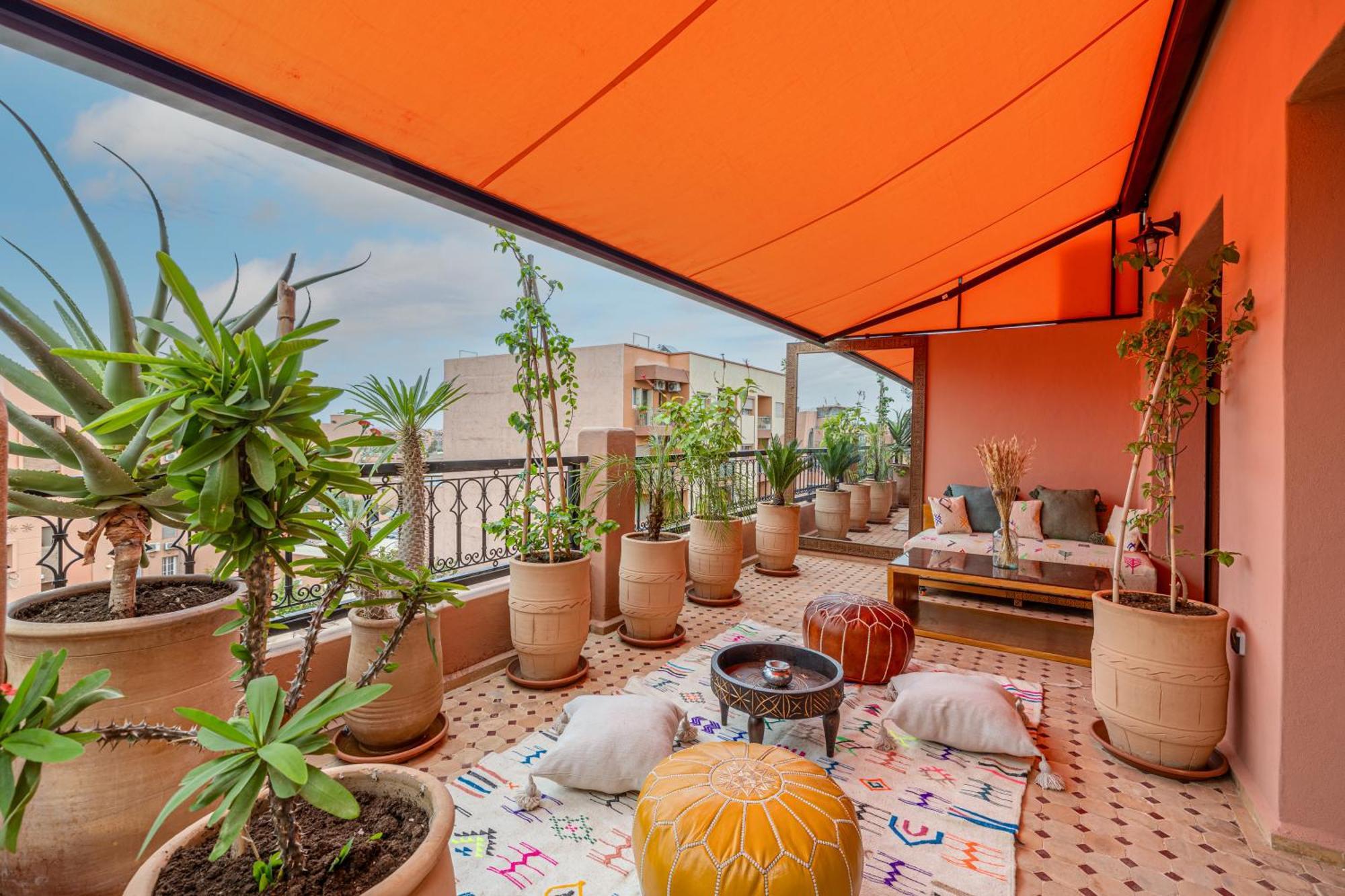 Le Jasmin - Appartement Authentique A Gueliz มาร์ราเกช ภายนอก รูปภาพ