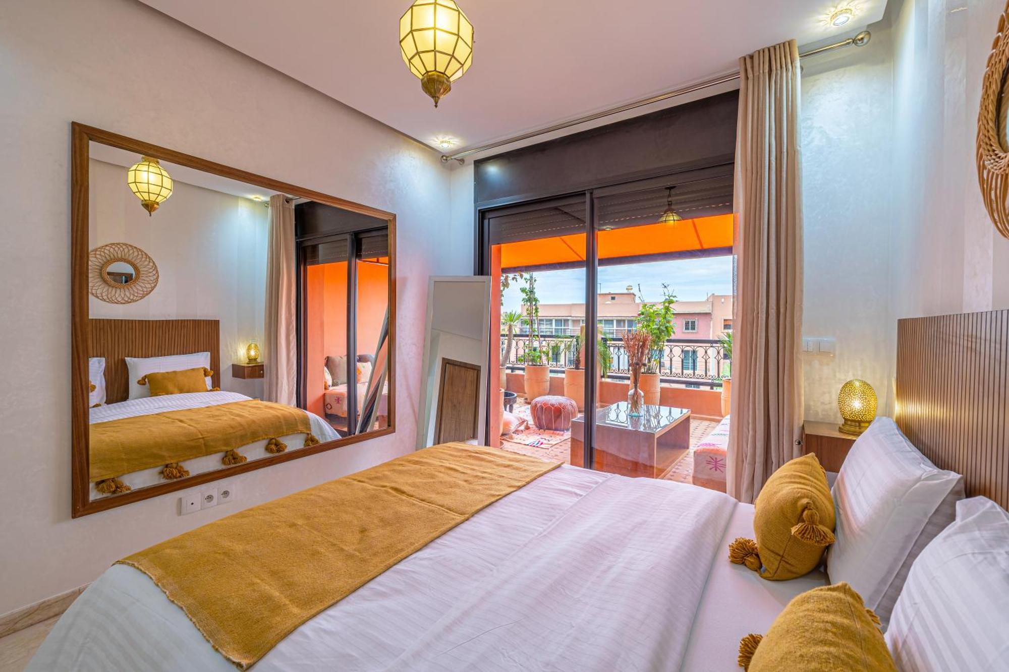 Le Jasmin - Appartement Authentique A Gueliz มาร์ราเกช ภายนอก รูปภาพ
