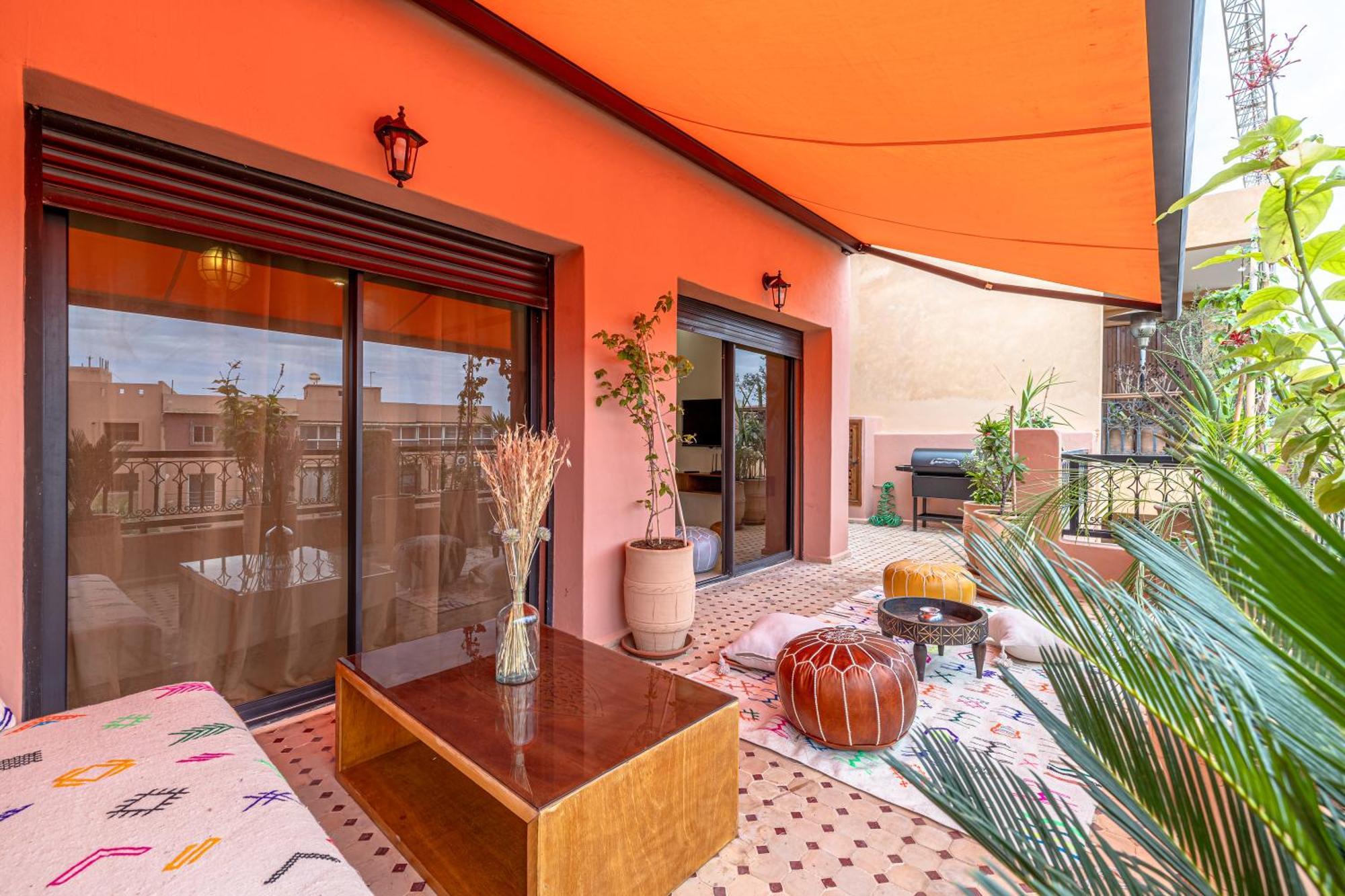 Le Jasmin - Appartement Authentique A Gueliz มาร์ราเกช ภายนอก รูปภาพ