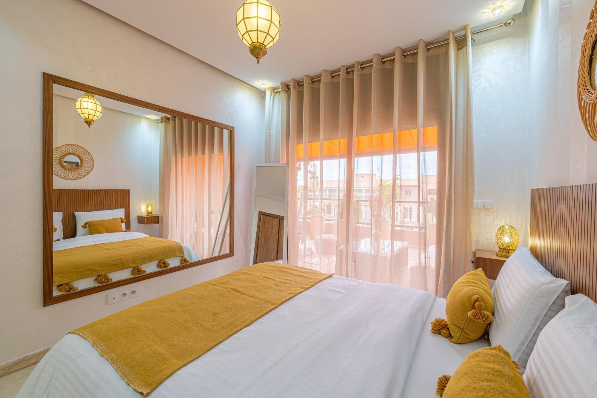 Le Jasmin - Appartement Authentique A Gueliz มาร์ราเกช ภายนอก รูปภาพ