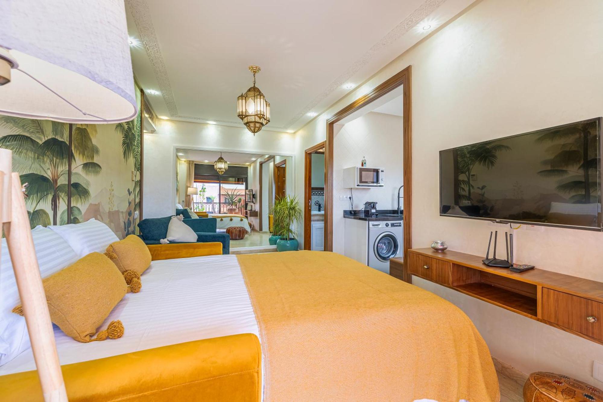 Le Jasmin - Appartement Authentique A Gueliz มาร์ราเกช ภายนอก รูปภาพ